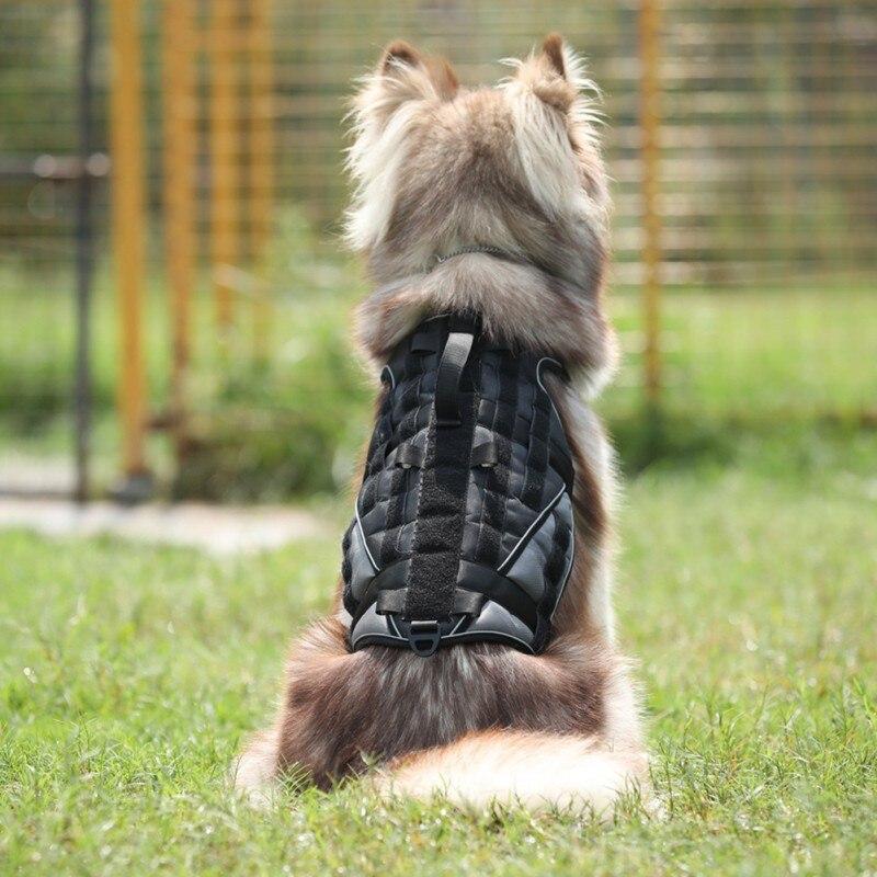 Durable Dog Harness Tactical Military Dog Vest No Pull Pet Training