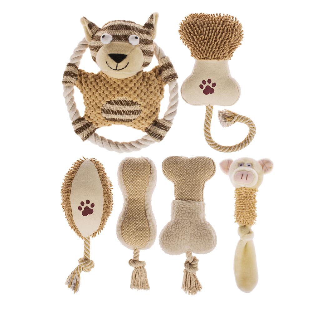 Adorable Plush Dog Toy Set