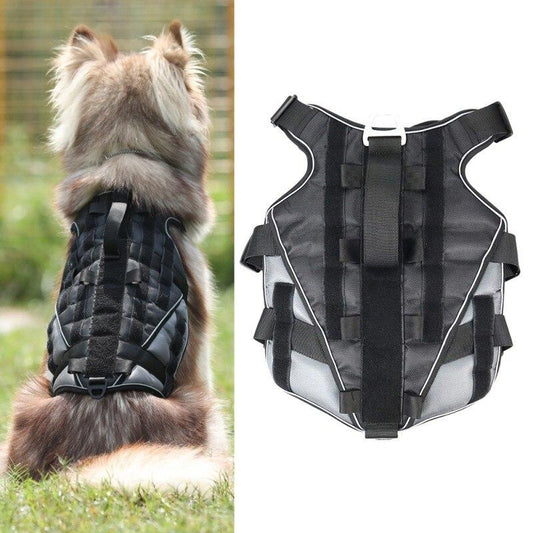 Durable Dog Harness Tactical Military Dog Vest No Pull Pet Training