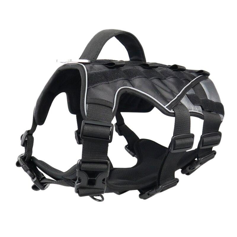 Durable Dog Harness Tactical Military Dog Vest No Pull Pet Training